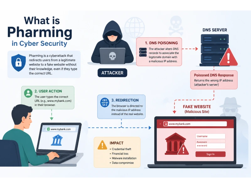 What is Pharming in Cyber Security