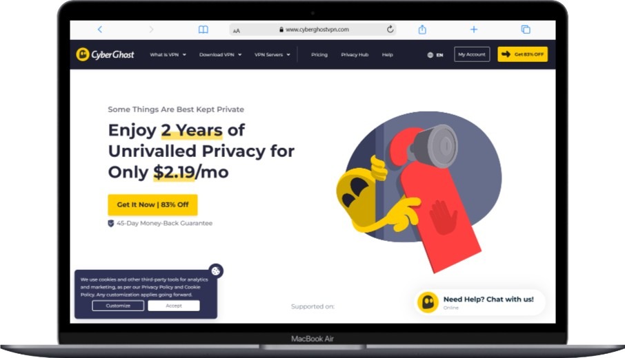 CyberGhost Easy to Use VPN Ideal for Beginners - Softwarecosmos.com