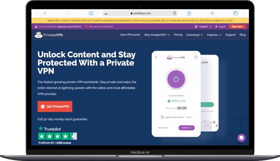 Macbook Air privatevpn.com - Softwarecosmos.com