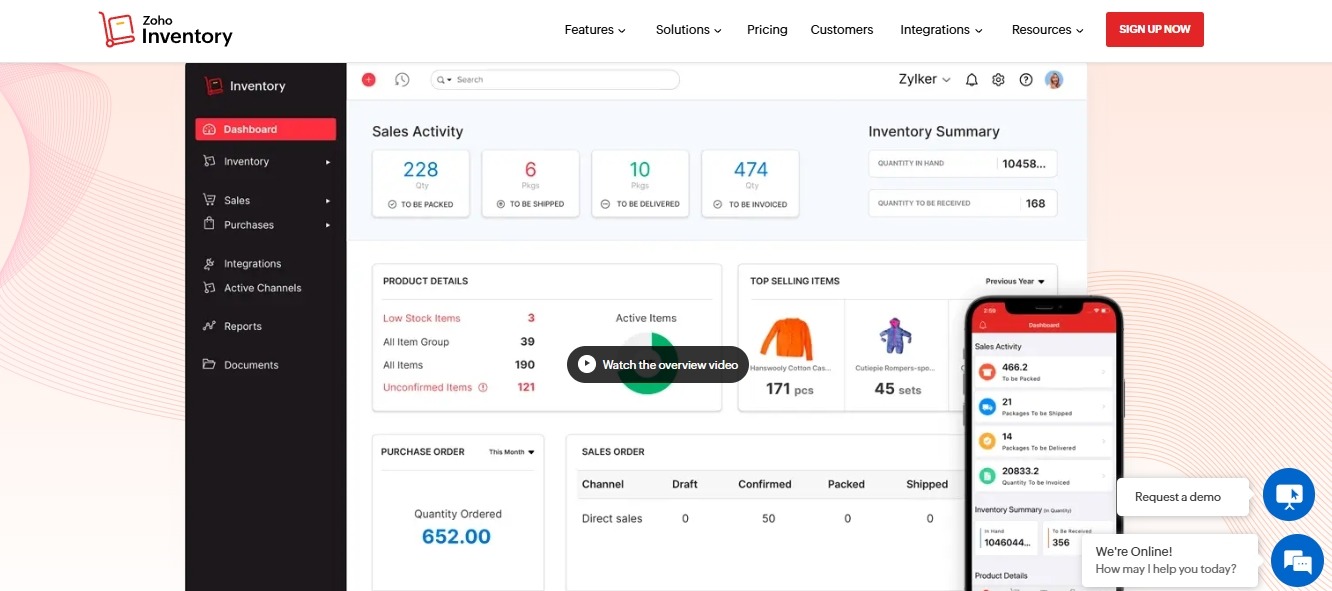 Zoho Inventory Best Inventory Management Software Solutions for 2025 - Softwarecosmos.com