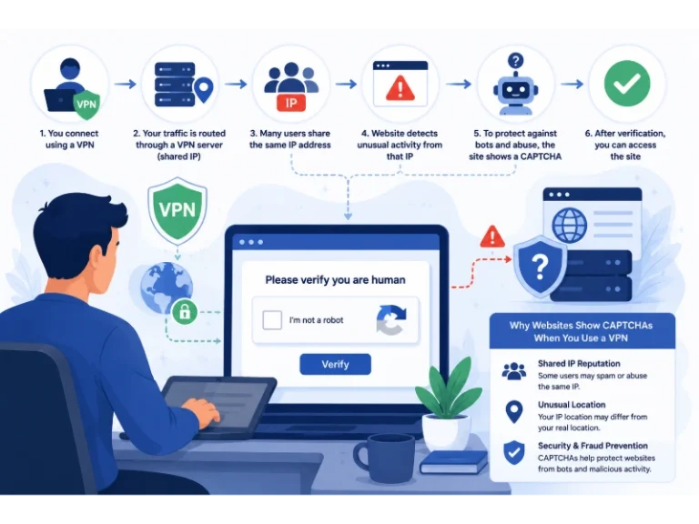 Why CAPTCHAs Appear When You Use a VPN?