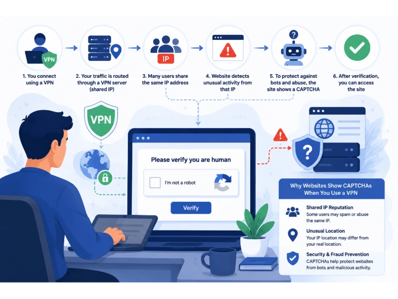Why CAPTCHAs Appear When You Use a VPN - Softwarecosmos.com