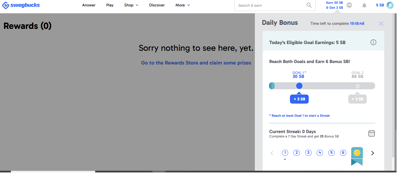 Checking the Daily Bonus and Streak System - Softwarecosmos.com