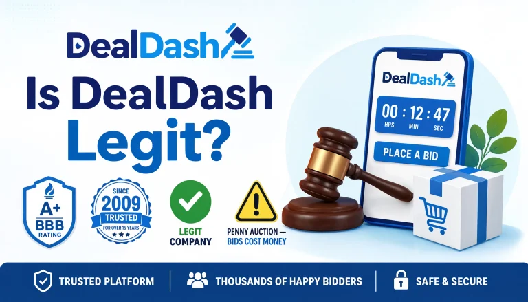 Is DealDash Legit or a Scam? A Look at Reviews, Ratings, and How Penny Auctions Work