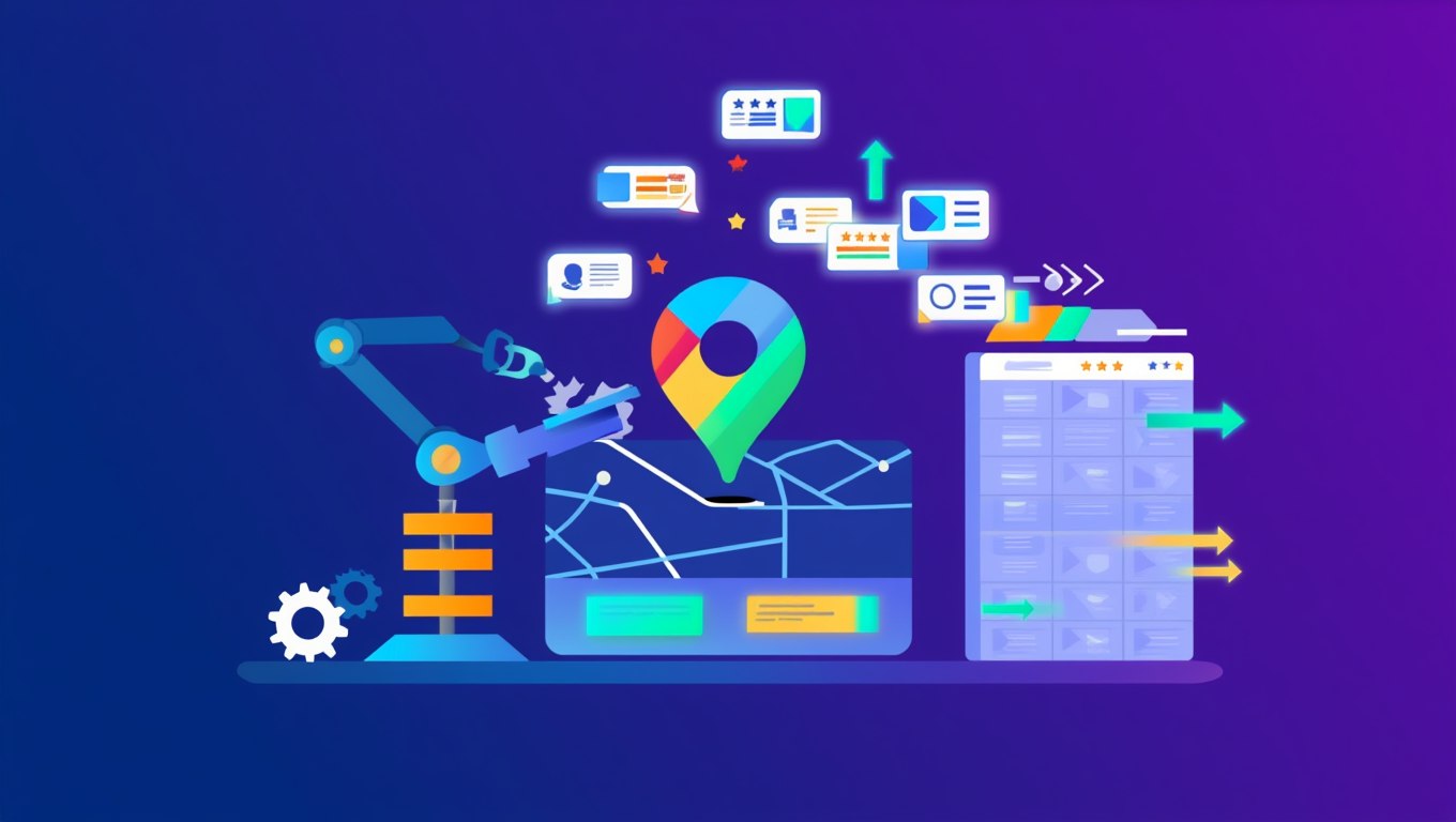 Google Maps Scraping Deep Blue Gradient - Softwarecosmos.com