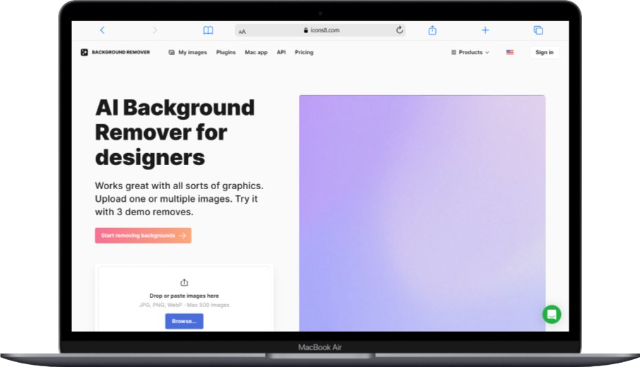 Icons8 Background Remover – Simple and Reliable - Softwarecosmos.com