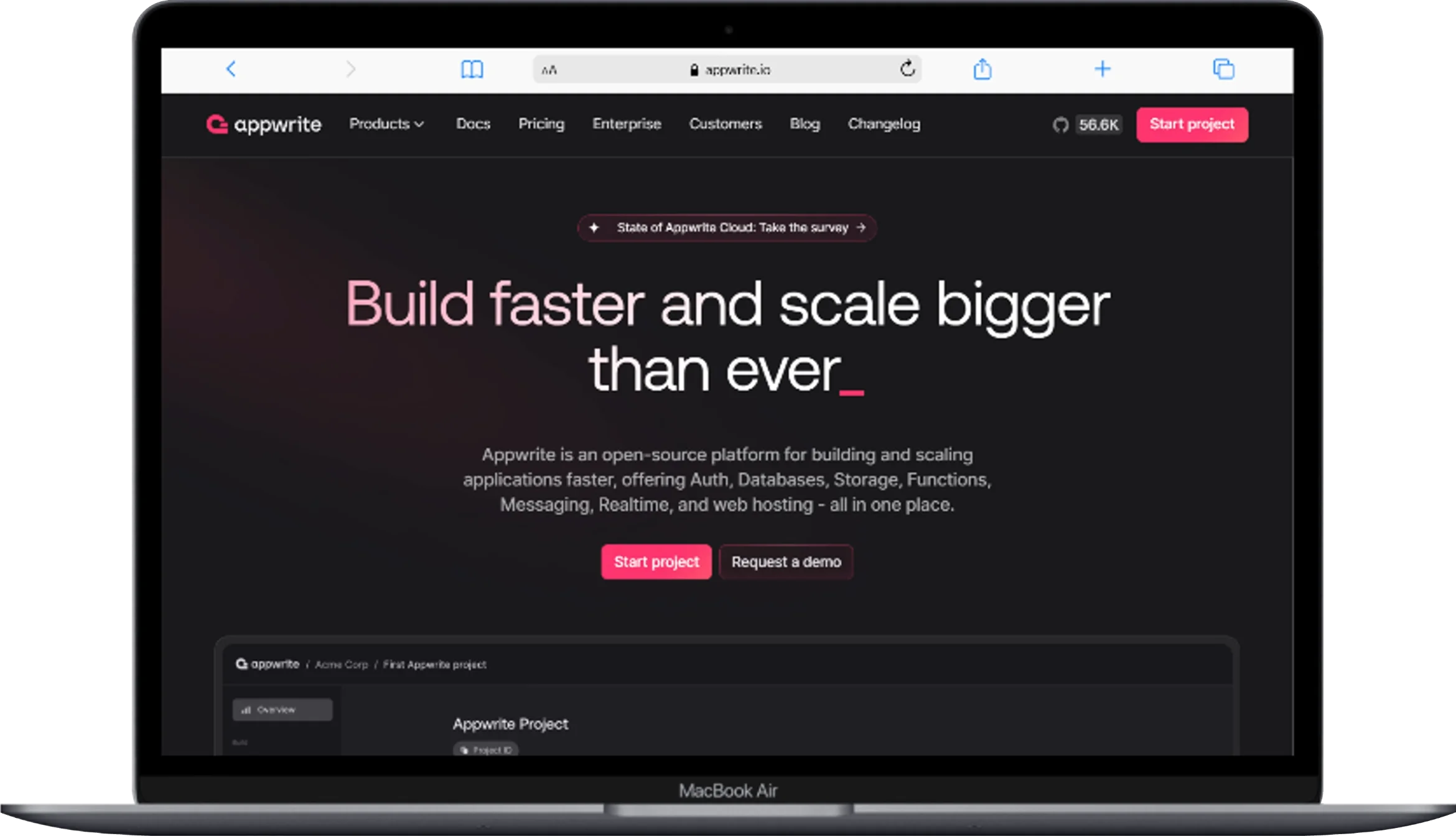 Backend-as-a-Service: What It Actually Is, Which Platform Fits Your Project, and Where It Breaks Down 5 Macbook Air appwrite.io - Softwarecosmos.com
