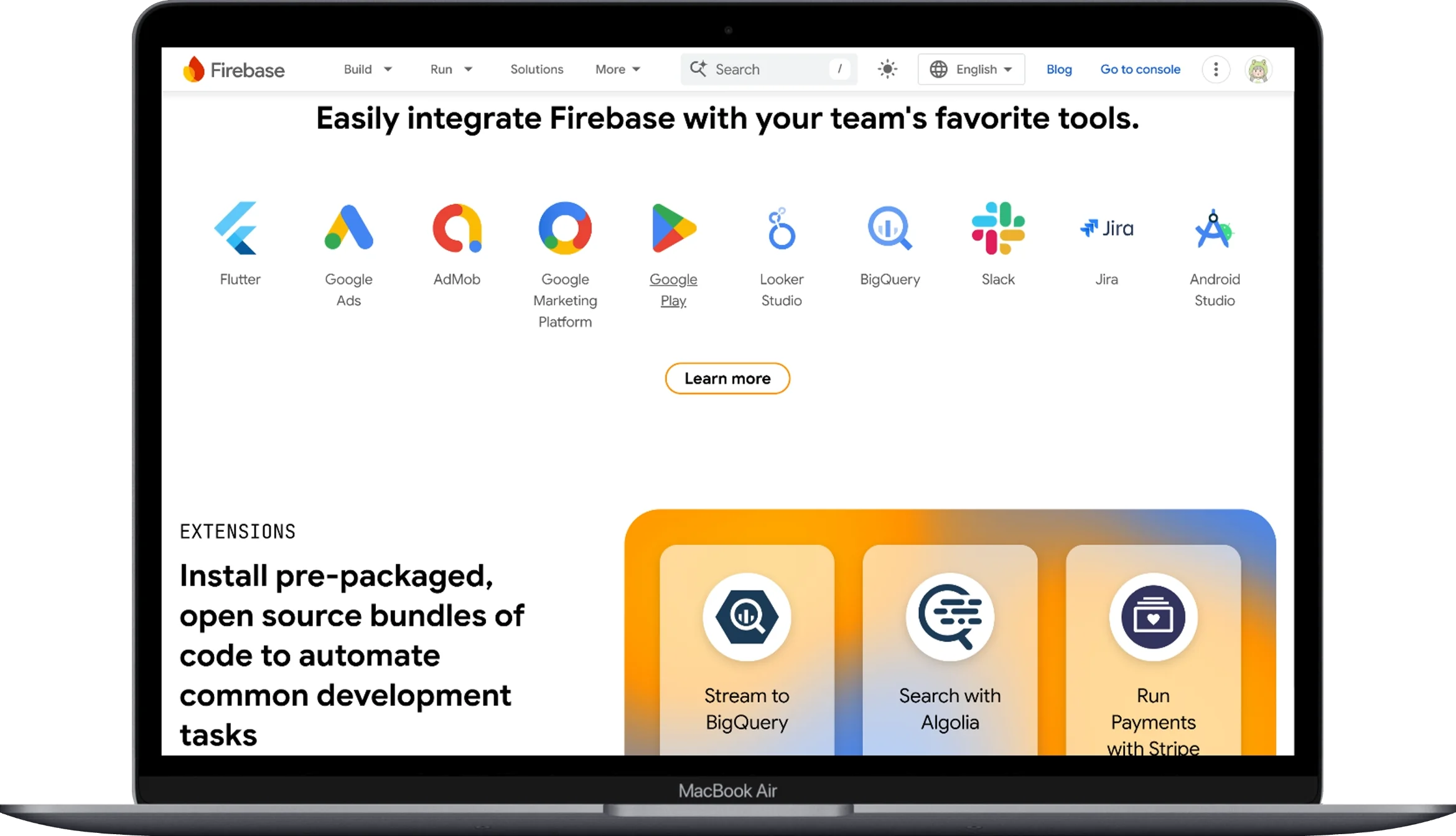 Backend-as-a-Service: What It Actually Is, Which Platform Fits Your Project, and Where It Breaks Down 3 Macbook Air firebase.google.com - Softwarecosmos.com