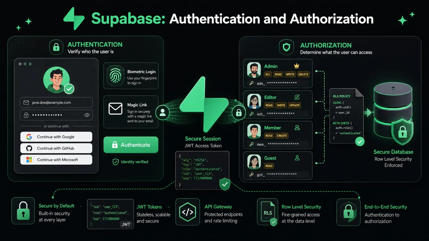 Supabase Authentication and Authorization - Softwarecosmos.com