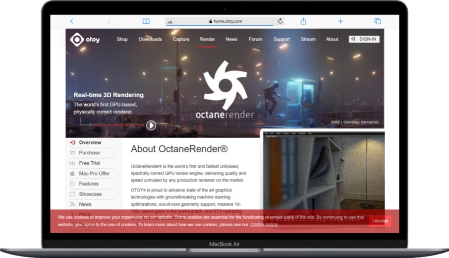 10 Best 3D Rendering Software in 2025 65 Macbook Air home.otoy .com - Softwarecosmos.com