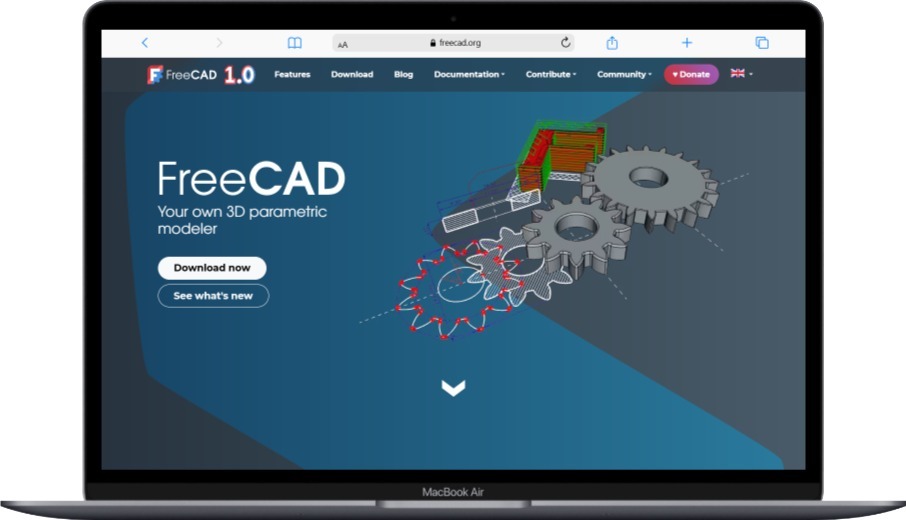 8 Best Free 3D Modeling Software in 2025: Complete Guide for Beginners and Professionals 81 Macbook Air www.freecad.org - Softwarecosmos.com