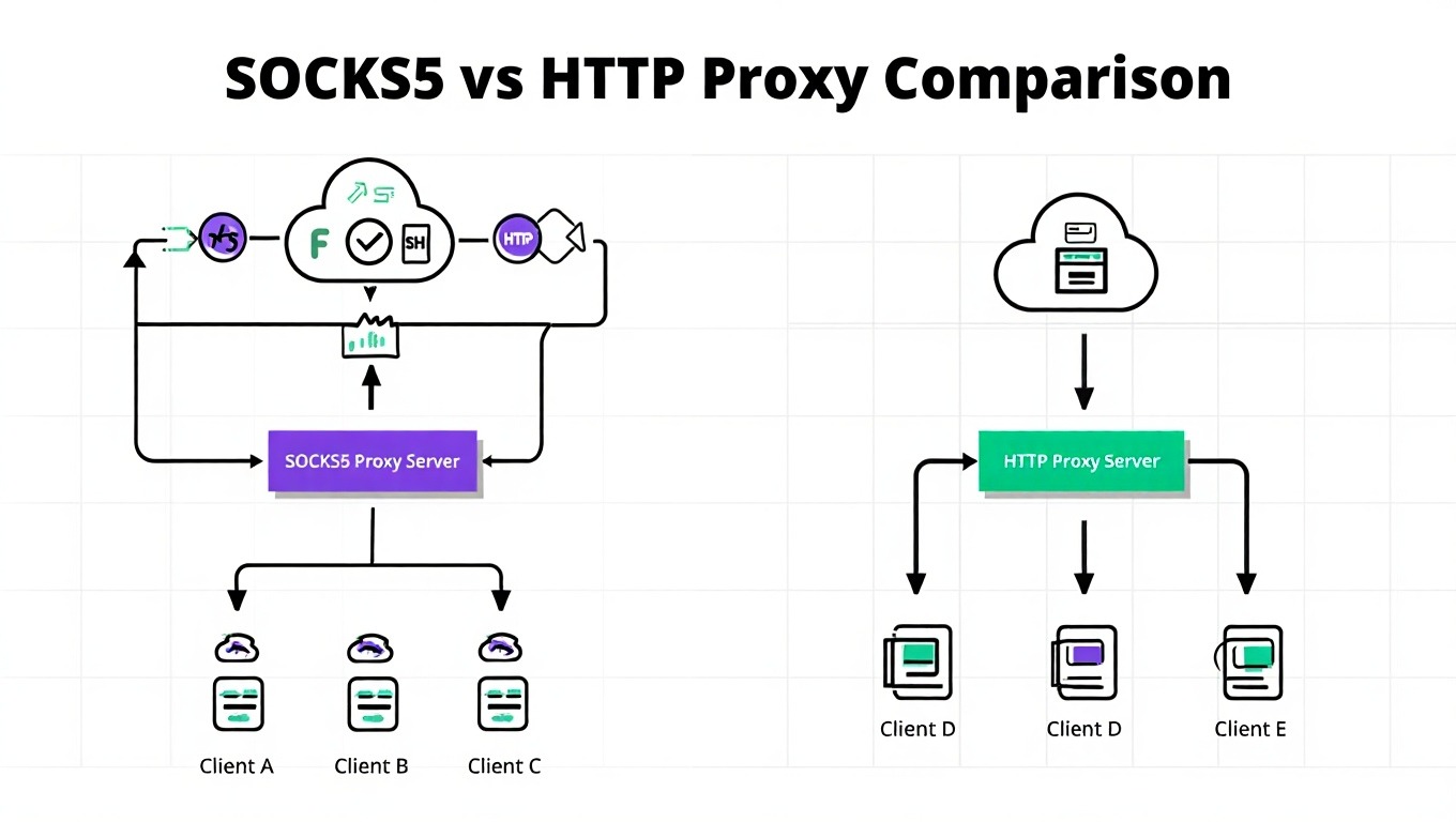 Types of Proxies Explained: HTTP, HTTPS, and SOCKS5 13 SOCKS5 and HTTP HTTPS - Softwarecosmos.com