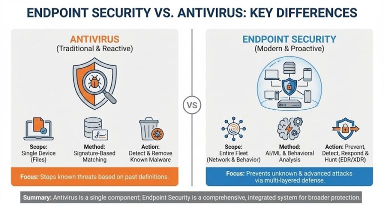Endpoint Security Vs Antivirus: Key Differences For Better Protection