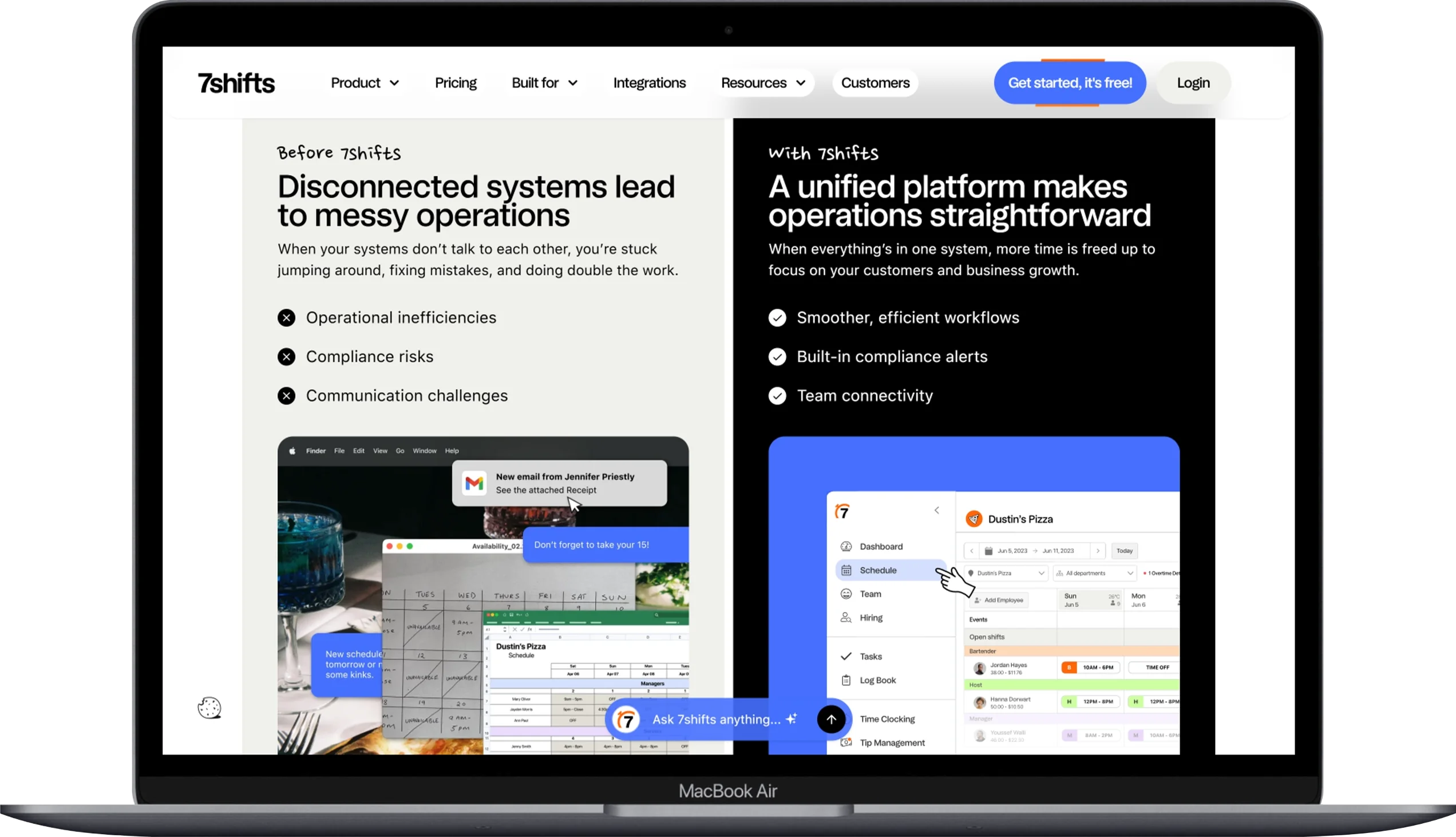10 Best Software for Small Restaurant Management in 2026 6 Macbook Air www.7shifts.com - Softwarecosmos.com