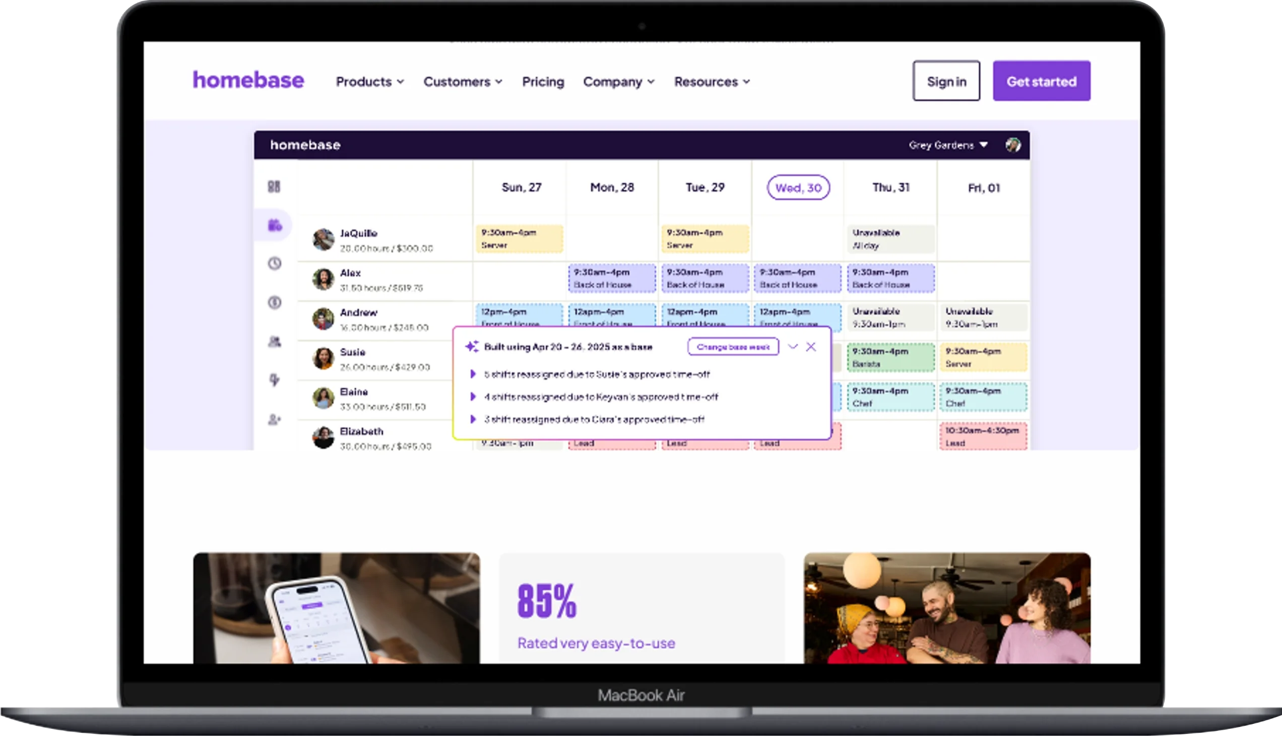 10 Best Software for Small Restaurant Management in 2026 11 Macbook Air www.joinhomebase.com - Softwarecosmos.com