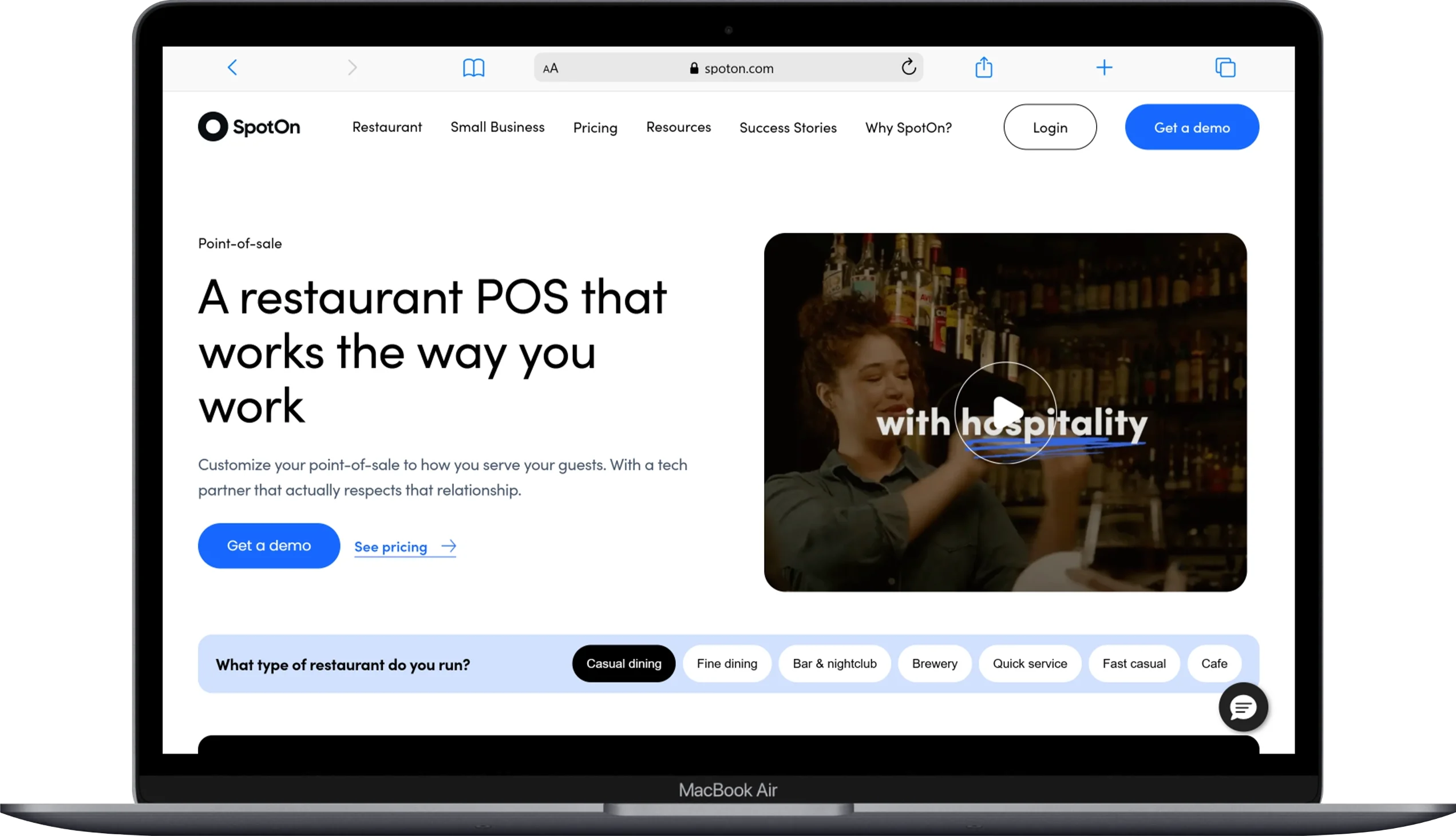 10 Best Software for Small Restaurant Management in 2026 8 Macbook Air www.spoton.com - Softwarecosmos.com