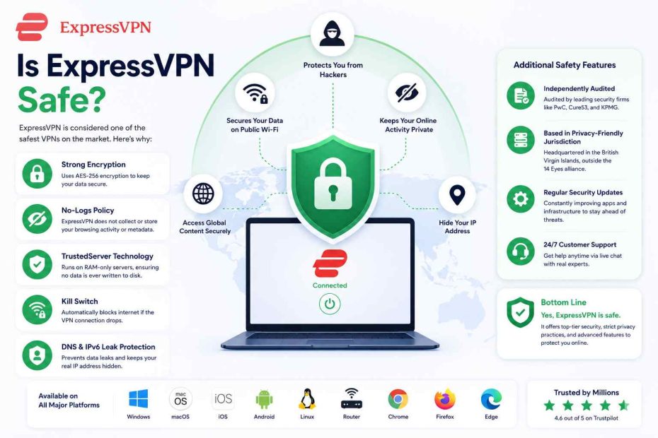 Is ExpressVPN Safe I Tested It for 14 Months Heres What I Found - Softwarecosmos.com