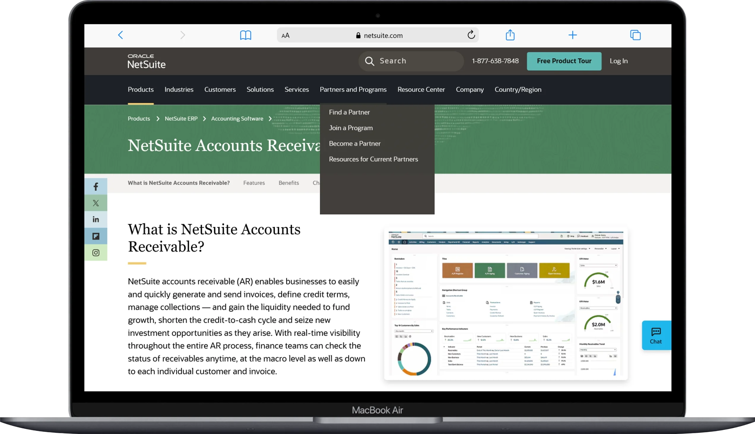 10 Best Accounts Receivable Software Platforms for 2026 6 Macbook Air www.netsuite.com - Softwarecosmos.com