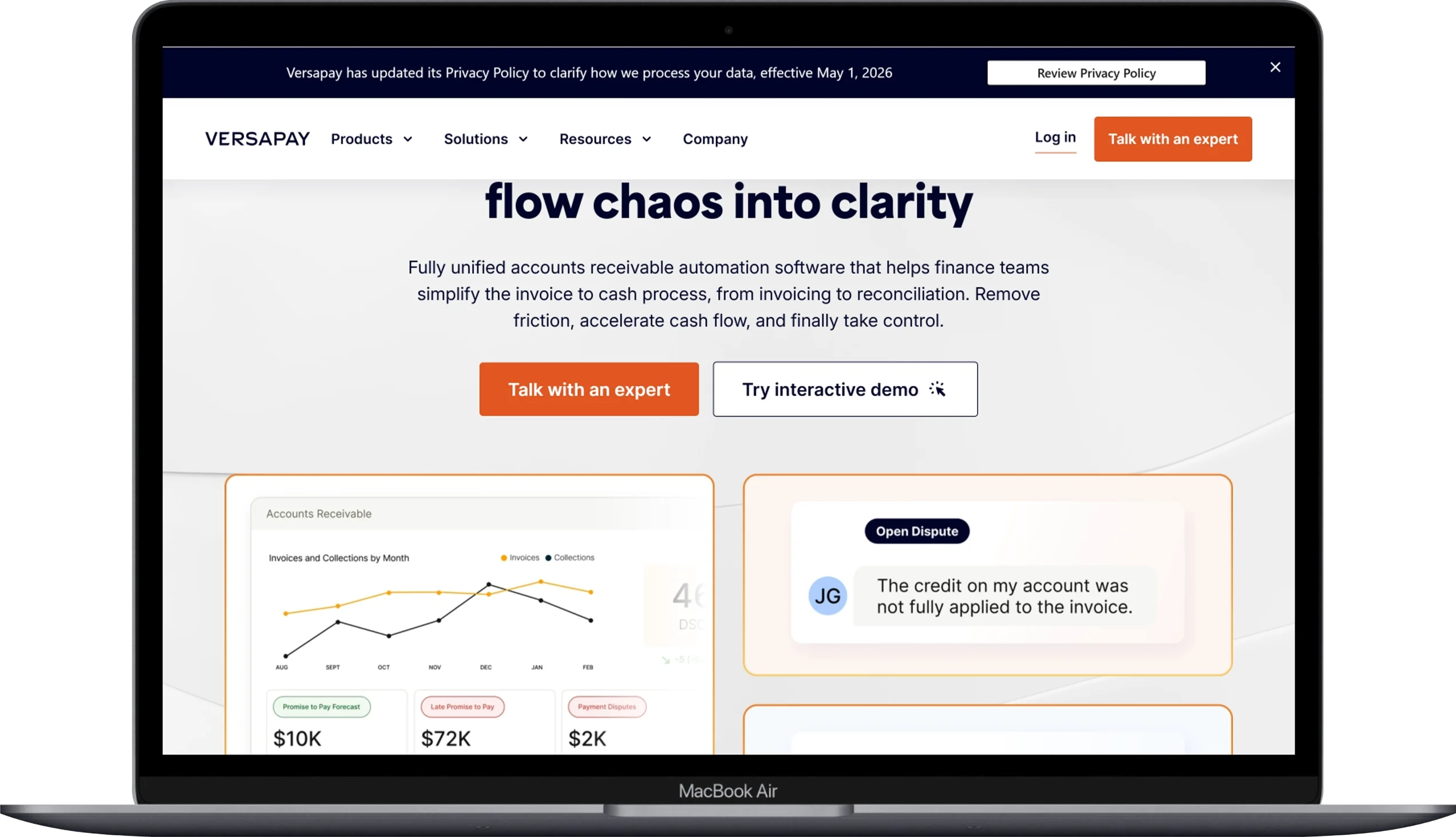 10 Best Accounts Receivable Software Platforms for 2026 4 Macbook Air www.versapay.com - Softwarecosmos.com