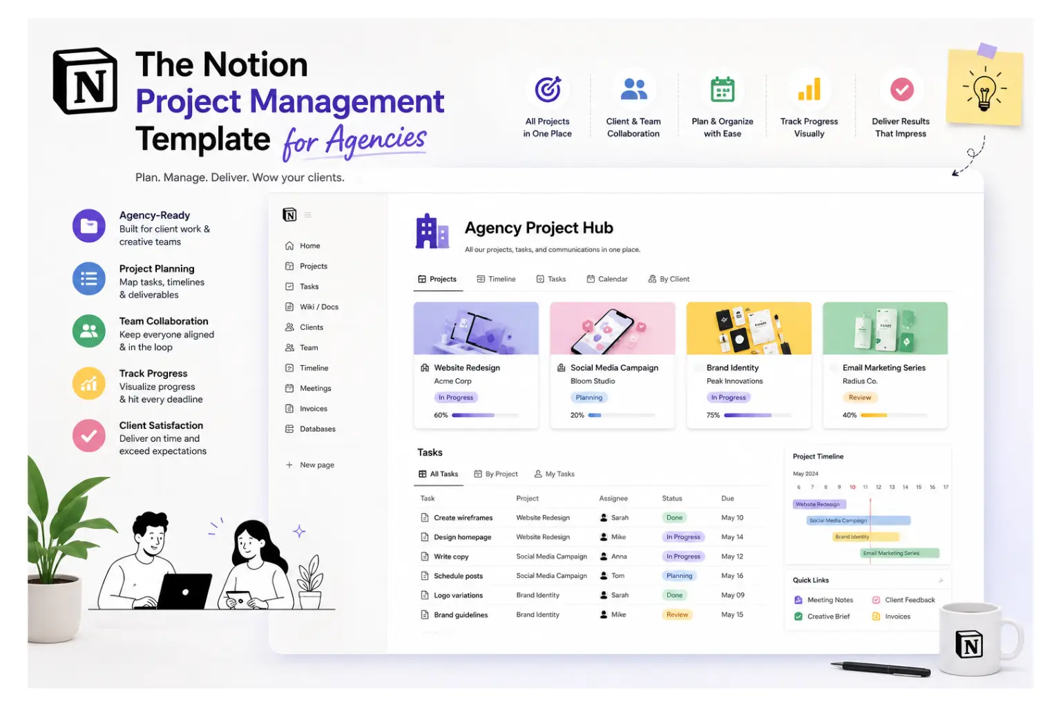 The Notion Project Management Template For Agencies