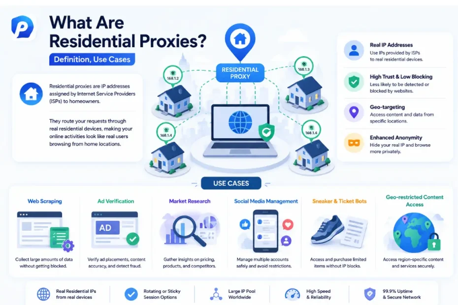 What Are Residential Proxies? Definition, Use Cases, and Best Providers in 2026 (Tested with Real Data)