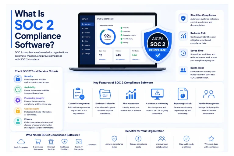 What Is SOC 2 Compliance Software? A Practical Guide for SaaS Teams Navigating Audits, Automation, and Trust