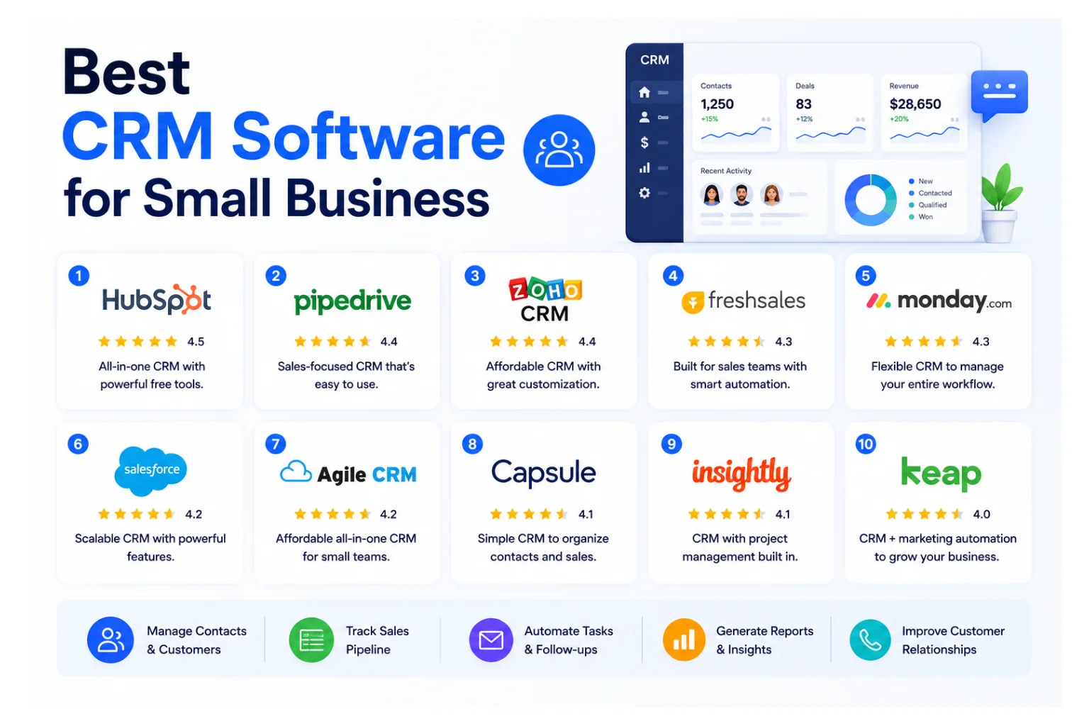 13 Best CRM Software For Small Business In 2026 (Field-Tested Rankings )