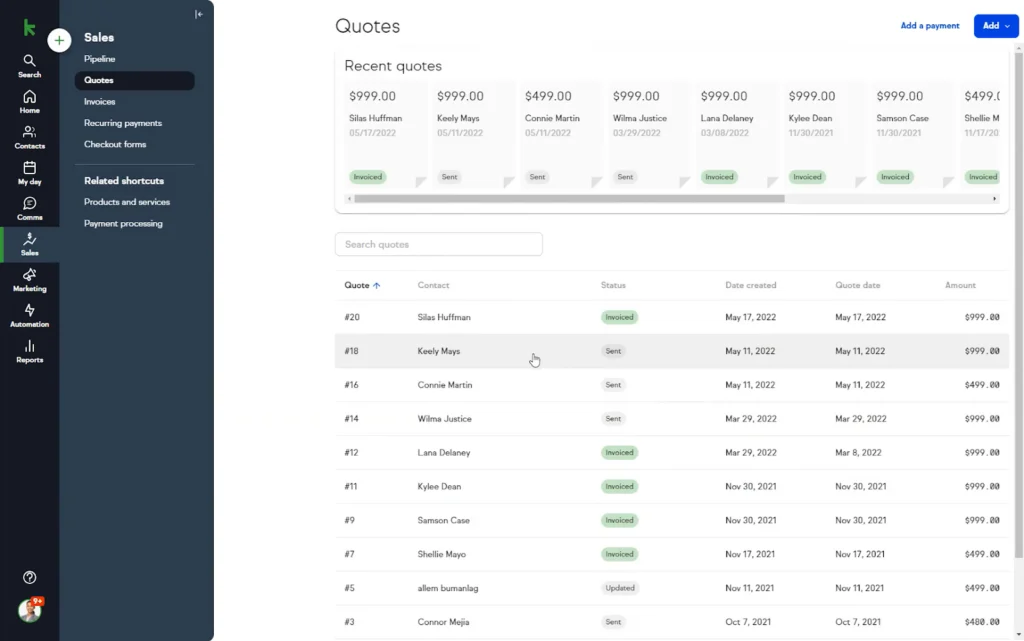 Keap CRM - Softwarecosmos.com