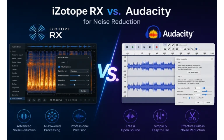 iZotope RX vs. Audacity for Noise Reduction: What I Actually Learned Using Both