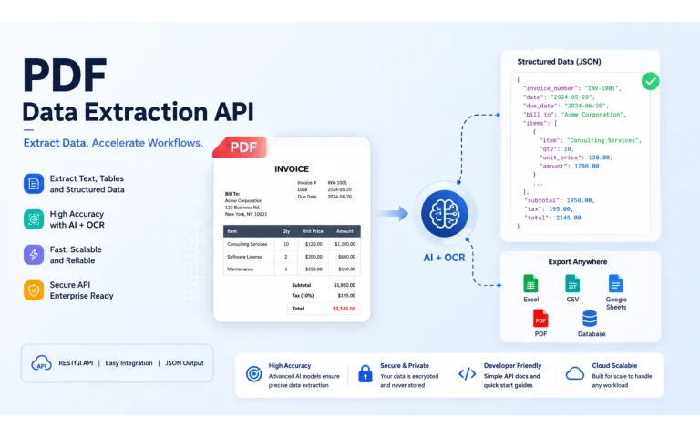 10 Best PDF Extraction APIs for Text, Tables, OCR, and Structured Data
