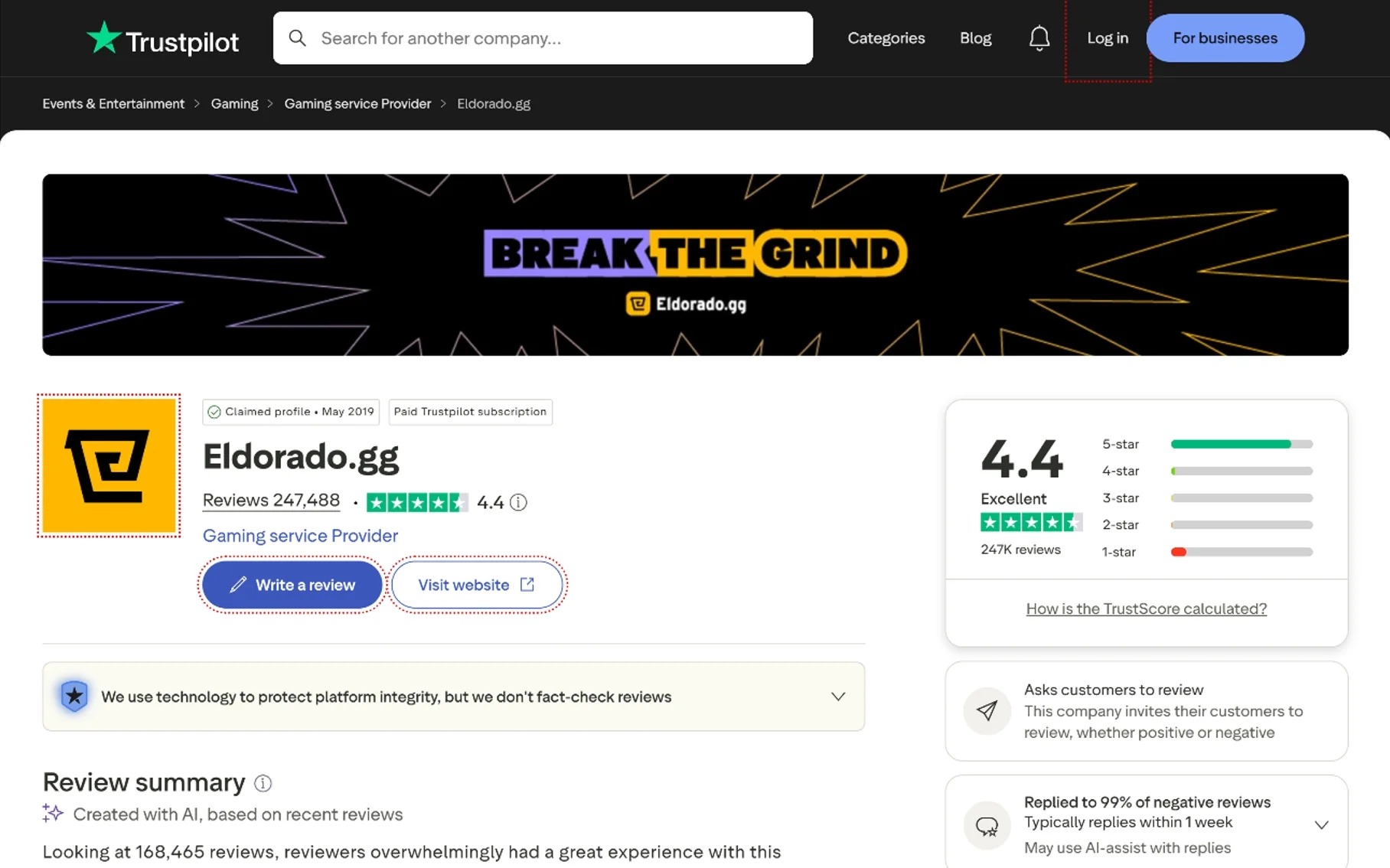 Eldorado trustpilot - Softwarecosmos.com
