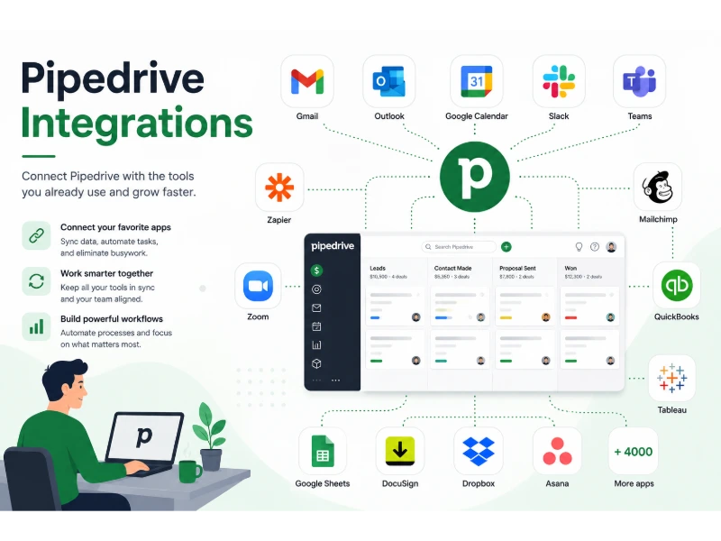 25 Best Pipedrive Integrations to Automate Sales and Grow Your Business 1 Pipedrive Integrations - Softwarecosmos.com